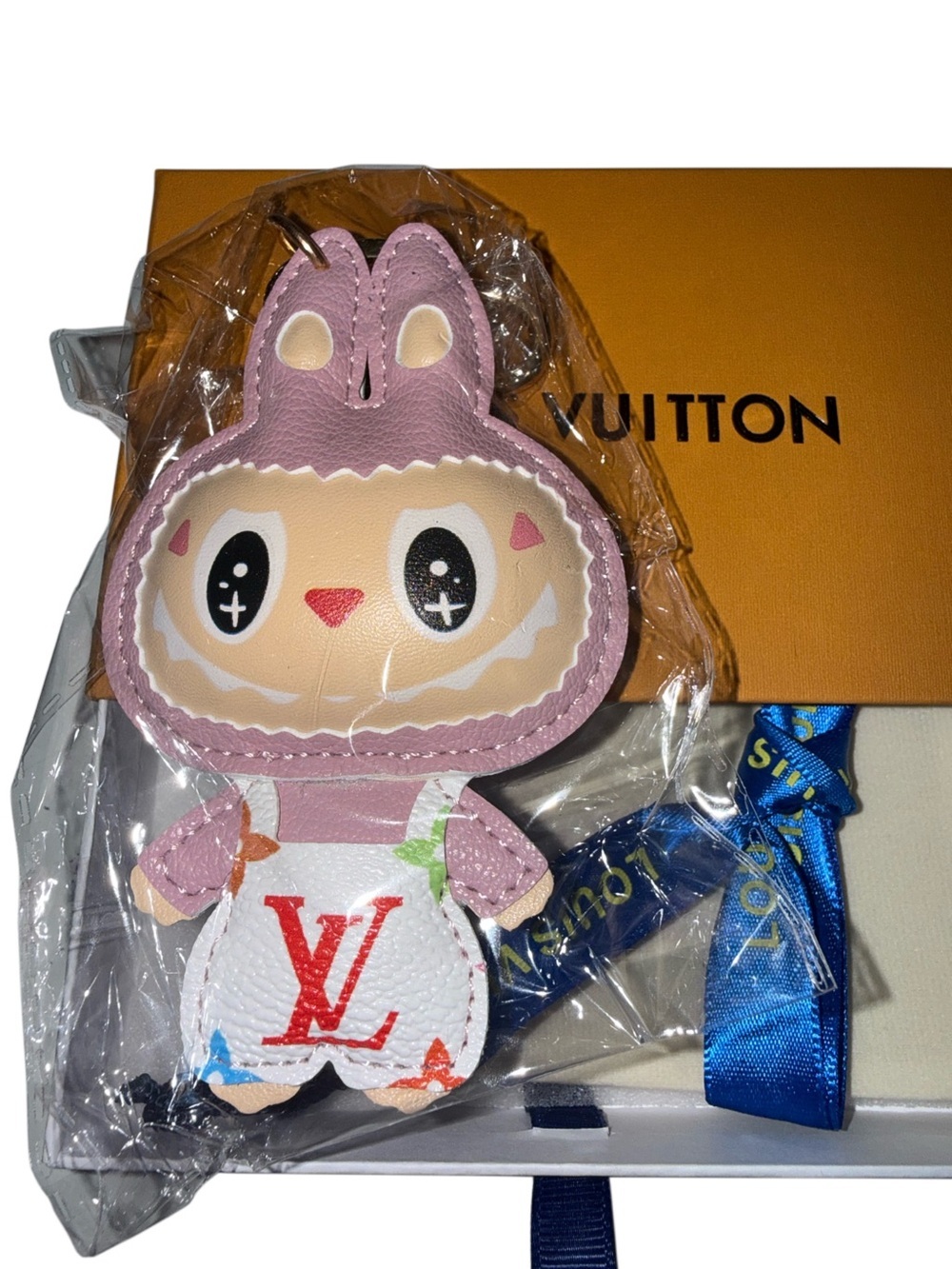 Designer Inspired Bunny Keychain Kawaii Backpack Purse Charm